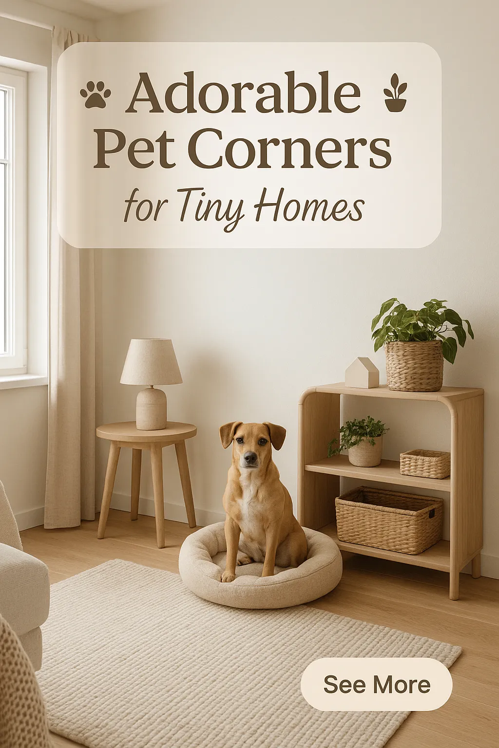 Adorable Pet Corners for Tiny Homes
