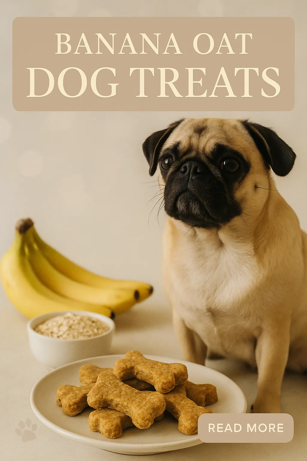Banana Oat Dog Treats