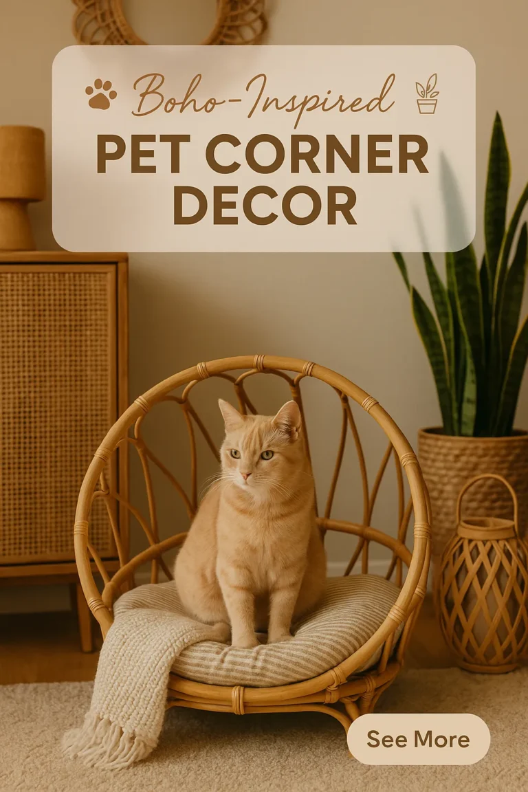 Boho-Inspired Pet Corner Decor