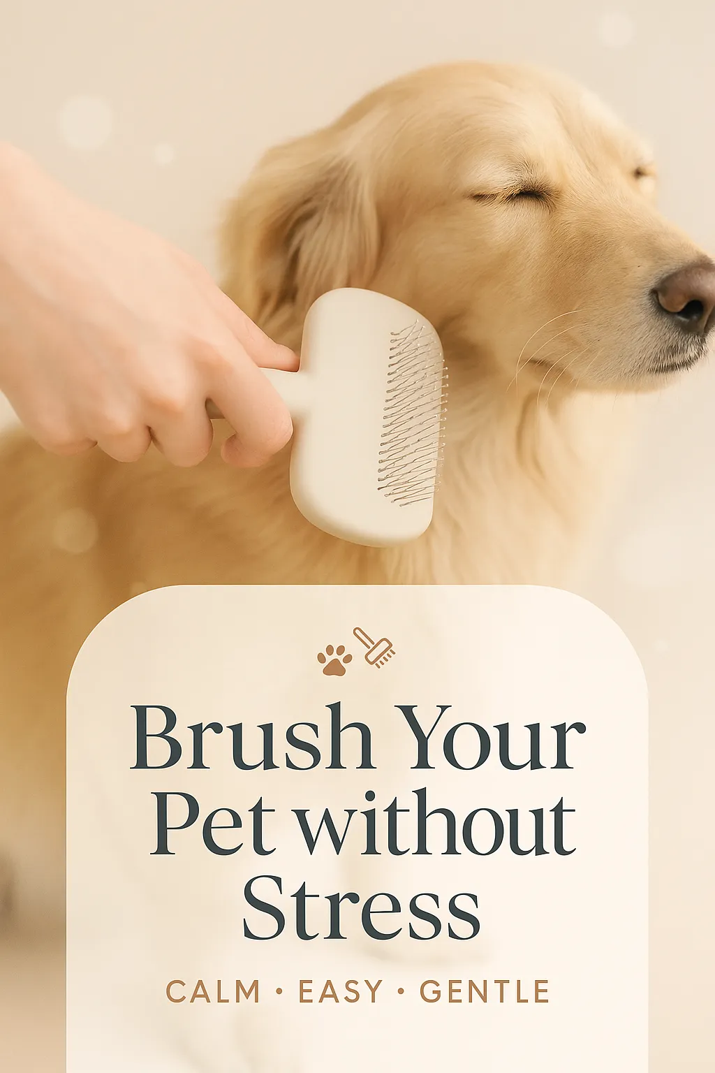 Brush Your Pet without Stress