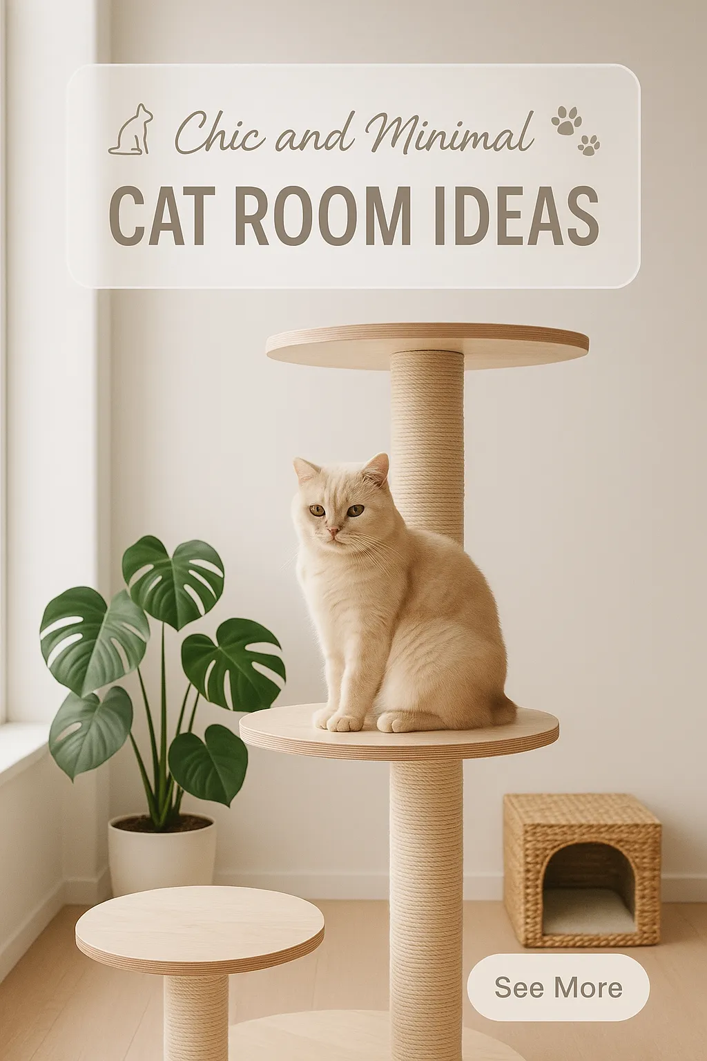 Chic and Minimal Cat Room Ideas
