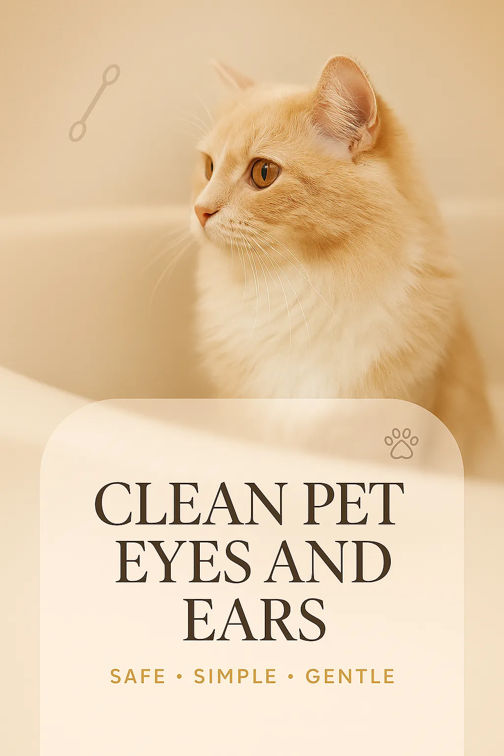 Clean Pet Eyes and Ears