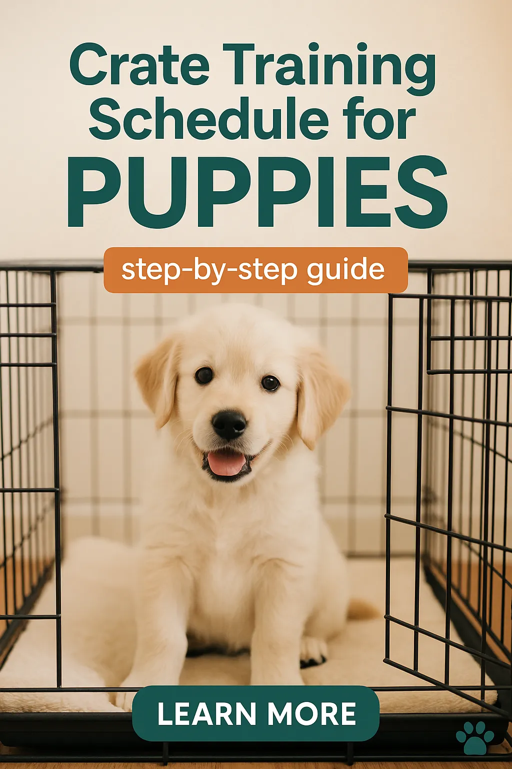 Crate Training Schedule for Puppies