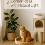 Cute Cat Corner Ideas with Natural Light