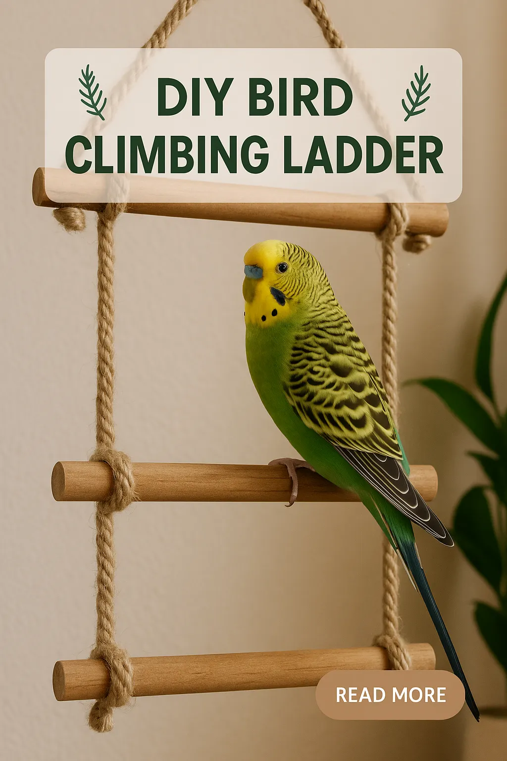 DIY Bird Climbing Ladder
