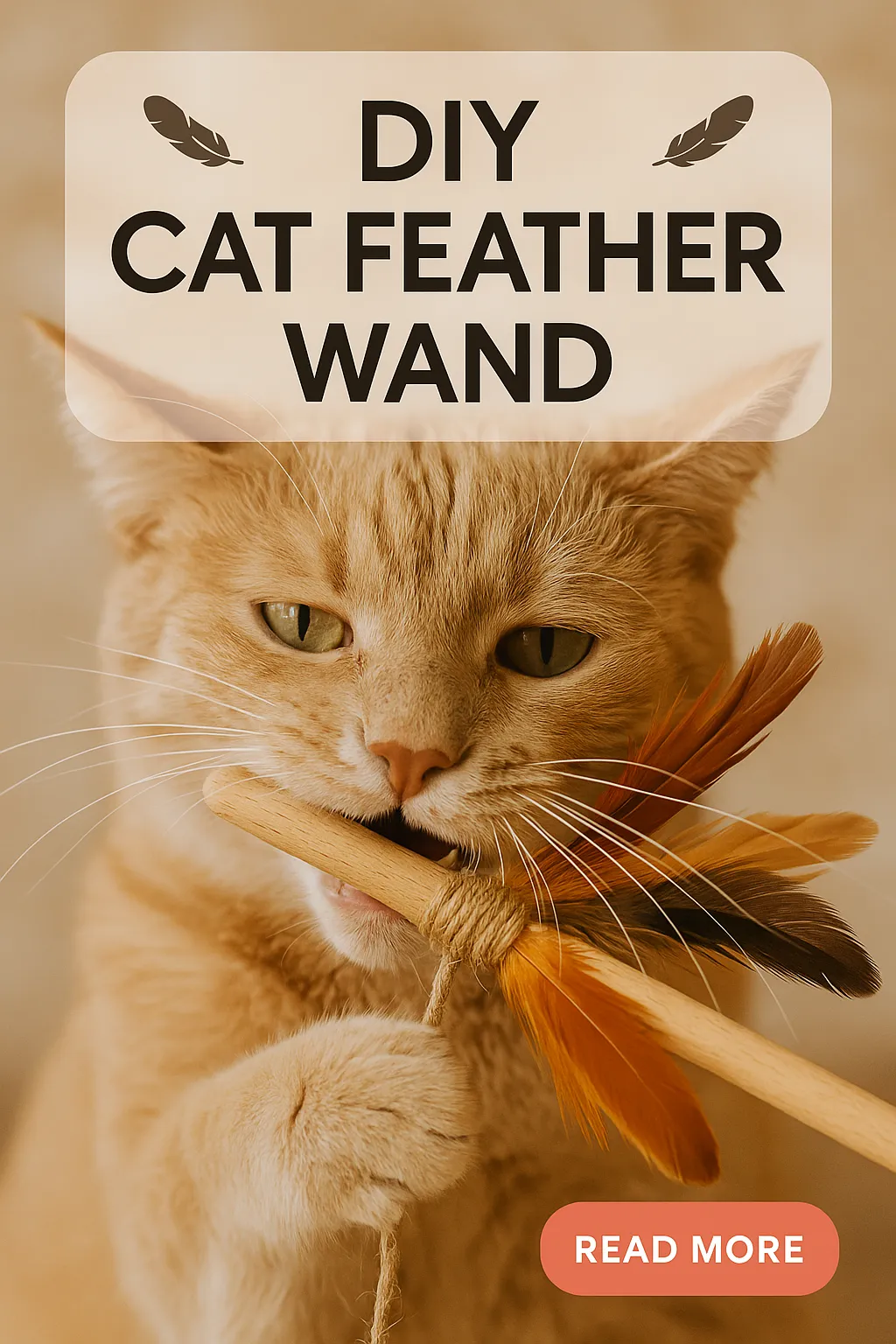 DIY Cat Feather Wand