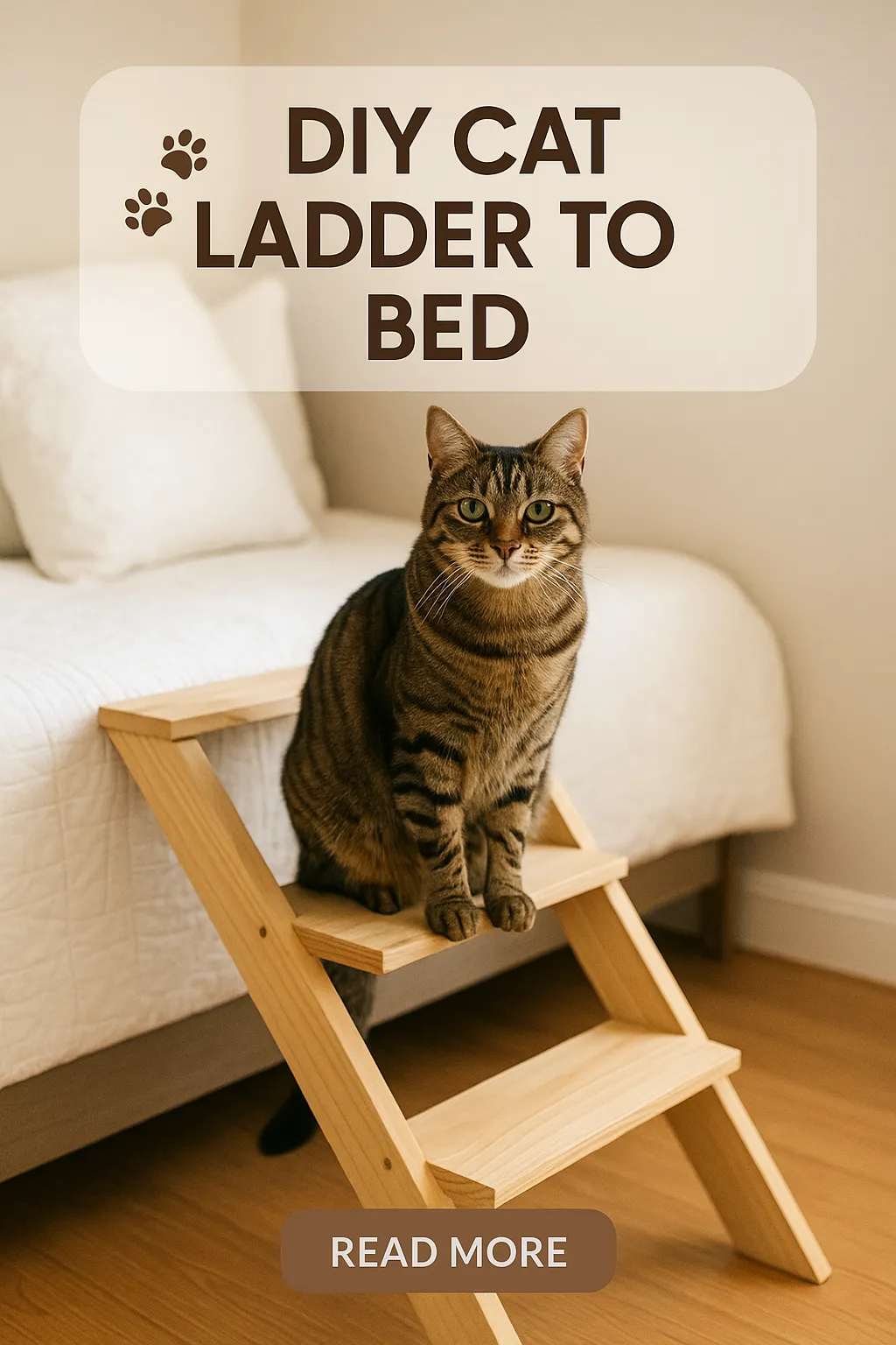 DIY Cat Ladder to Bed