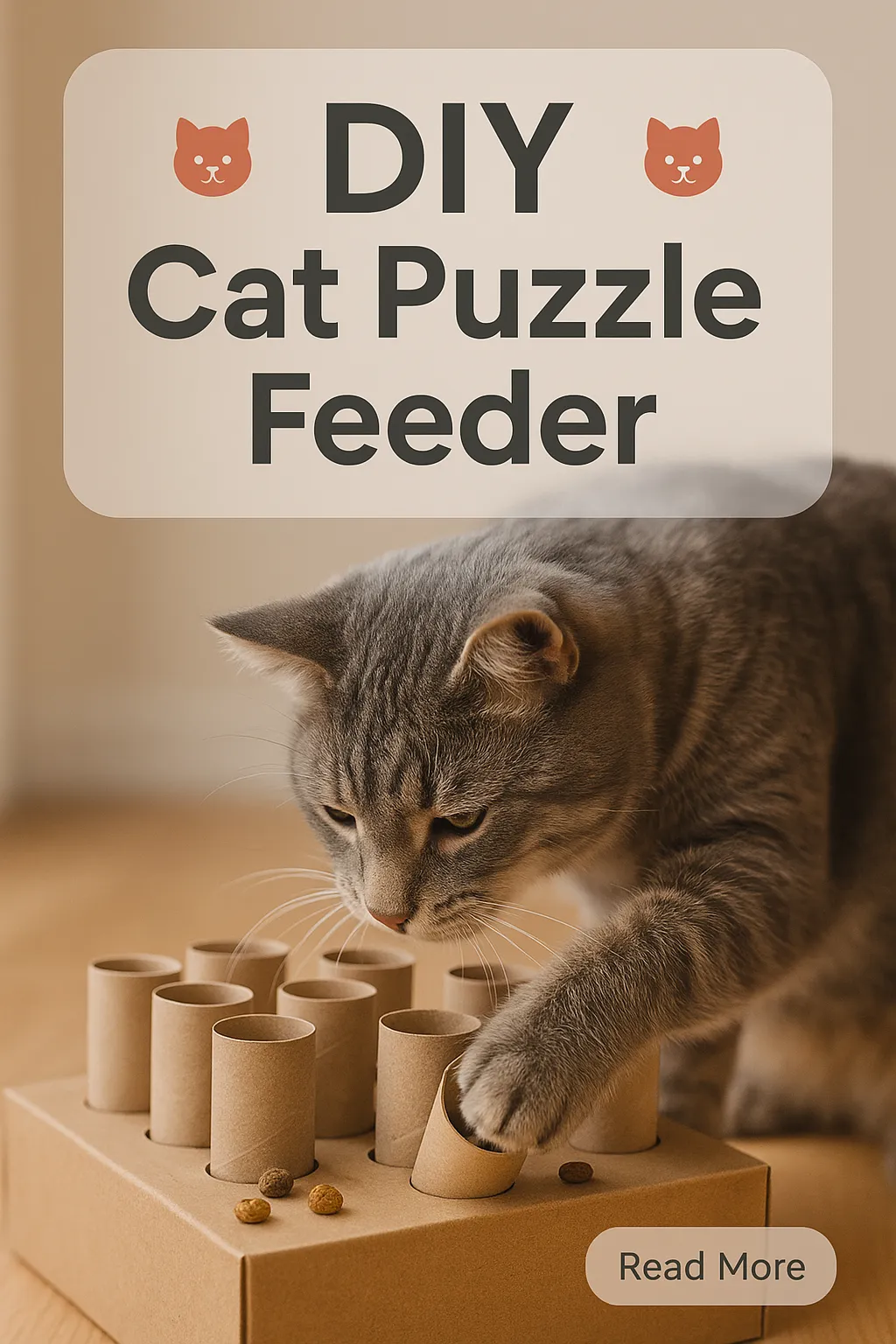 DIY Cat Puzzle Feeder