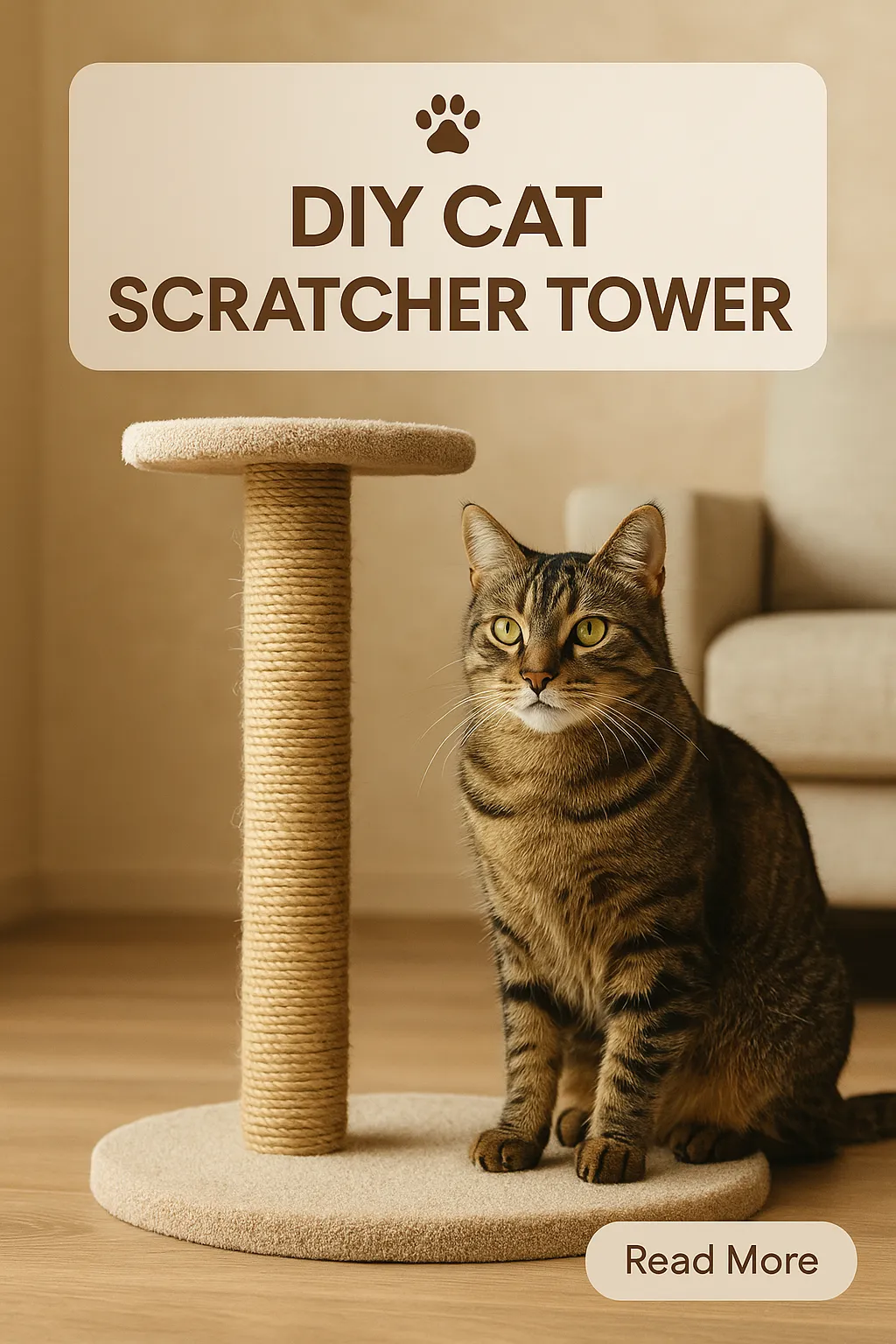 DIY Cat Scratcher Tower