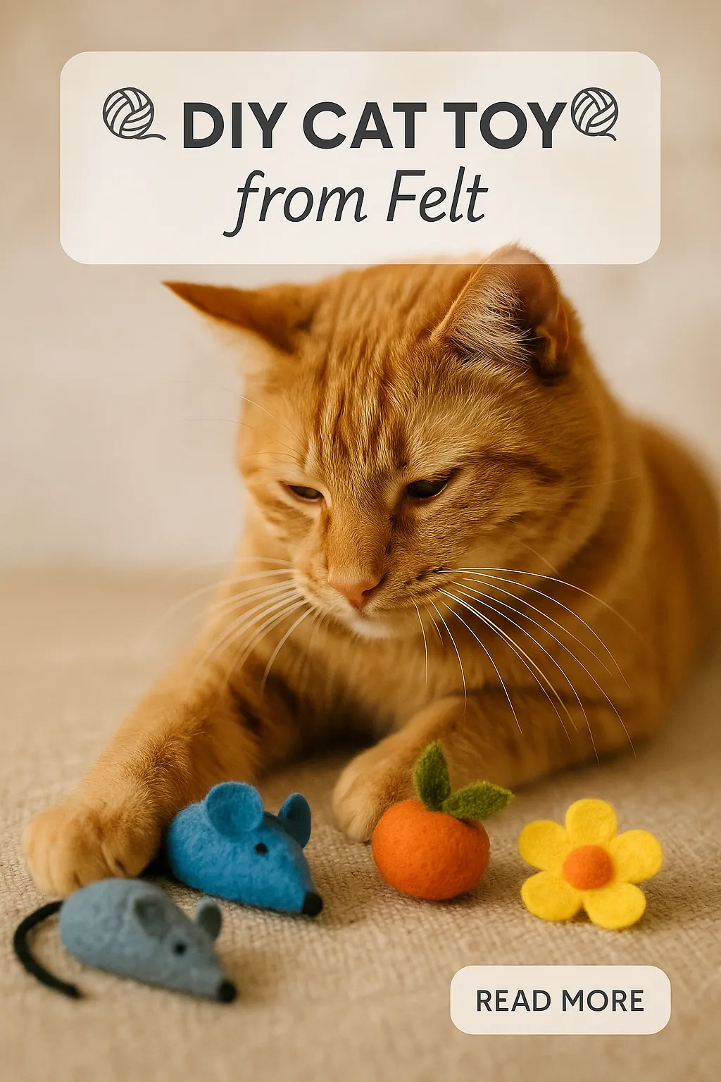 DIY Cat Toy from Felt