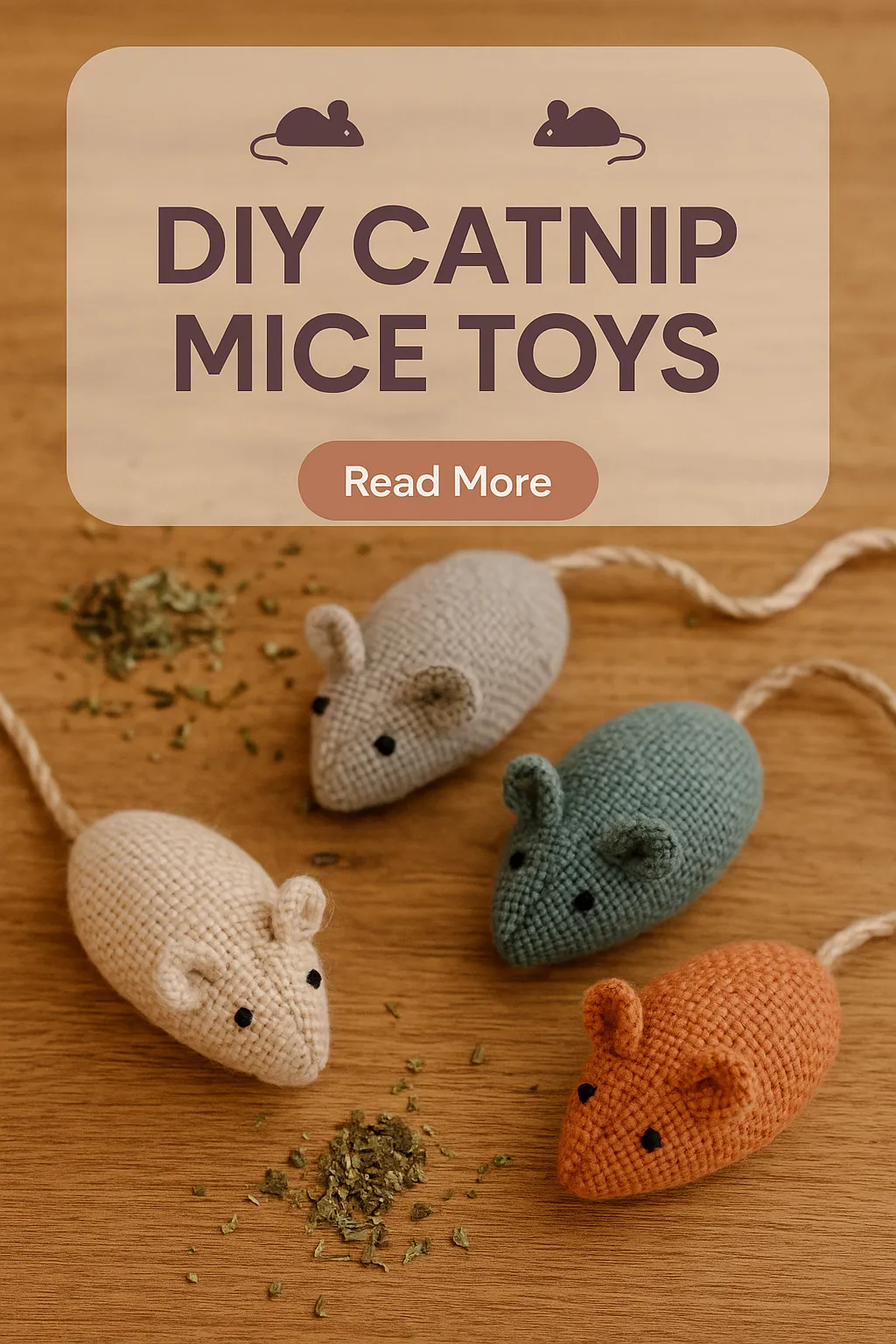 DIY Catnip Mice Toys