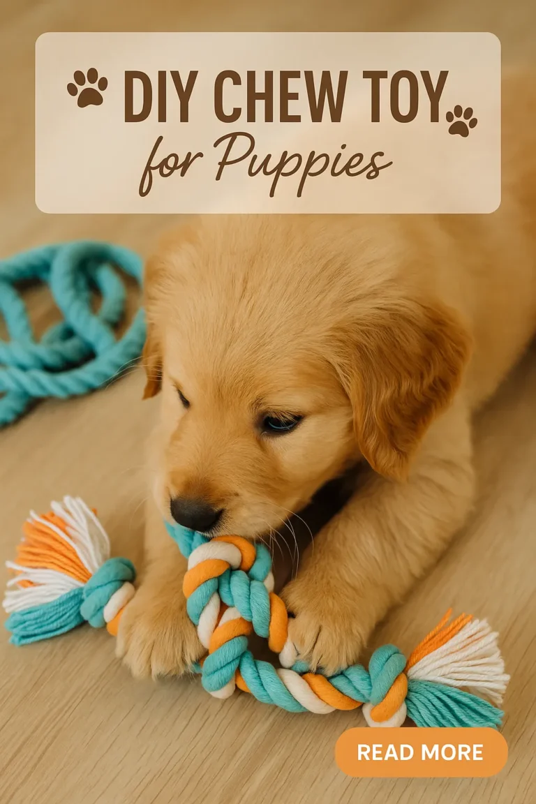 DIY Chew Toy for Puppies