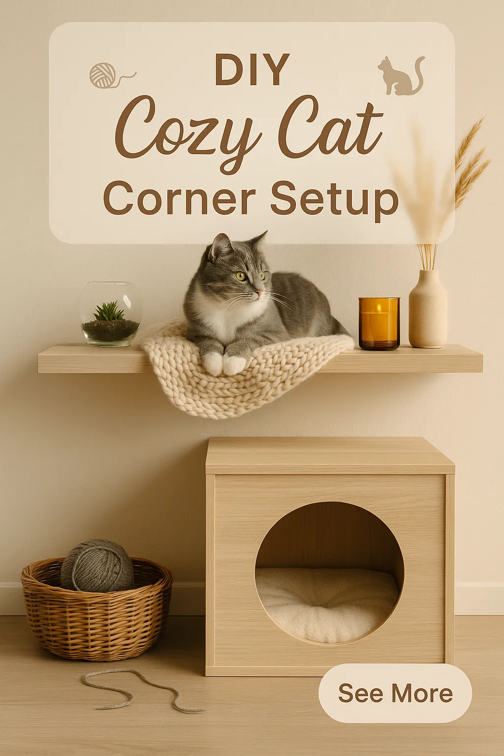 DIY Cozy Cat Corner Setup