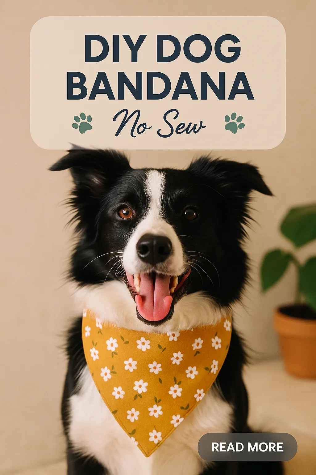 DIY Dog Bandana No Sew