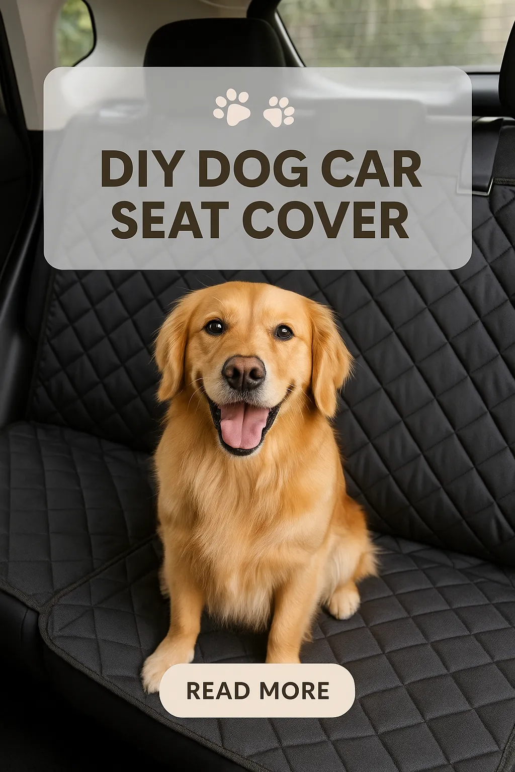 DIY Dog Car Seat Cover