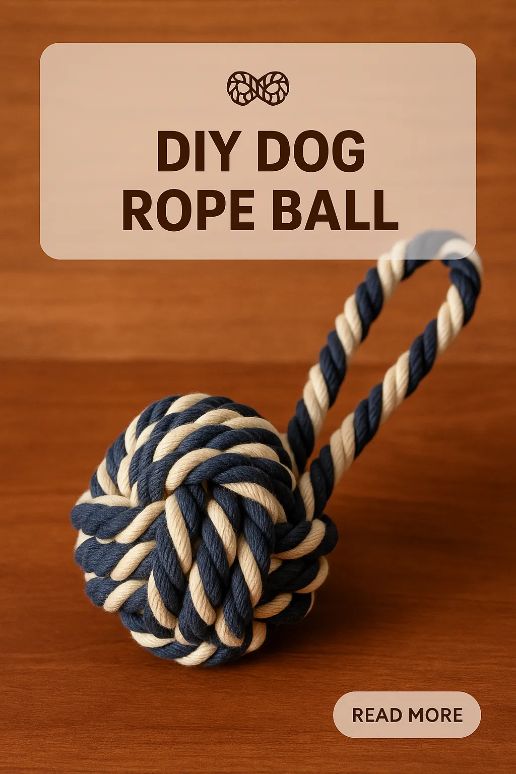 DIY Dog Rope Ball