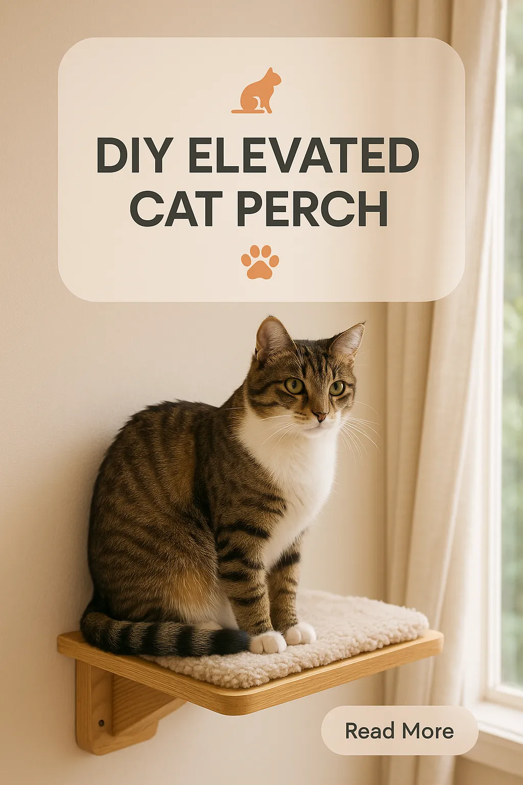 DIY Elevated Cat Perch