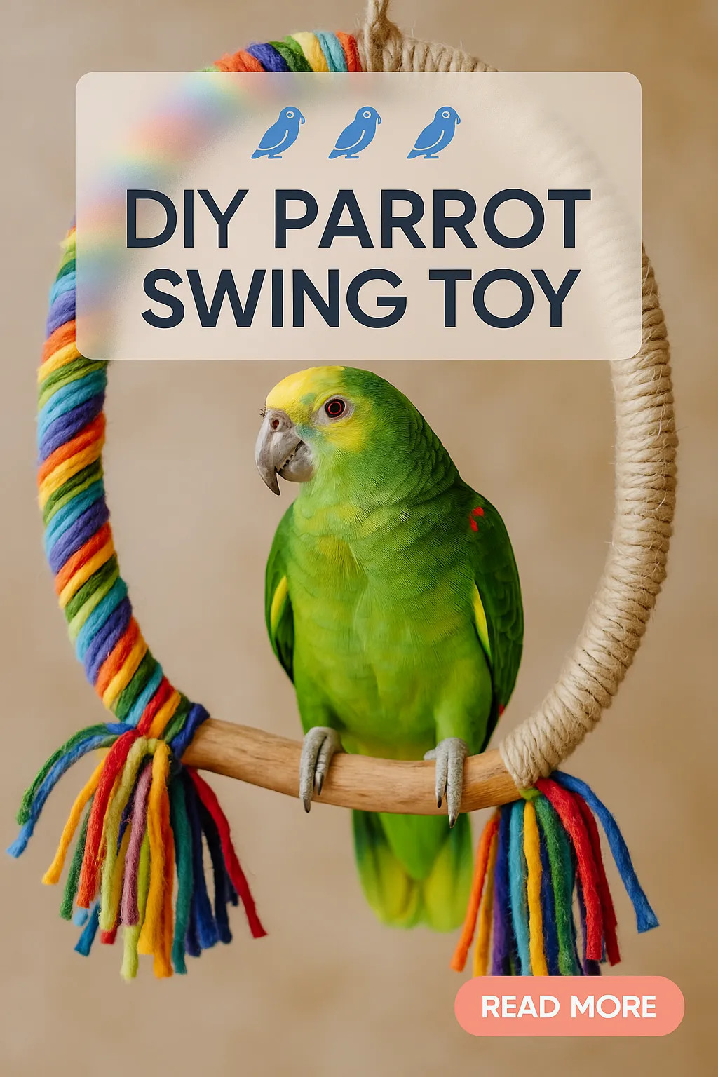 DIY Parrot Swing Toy