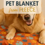 DIY Pet Blanket from Fleece