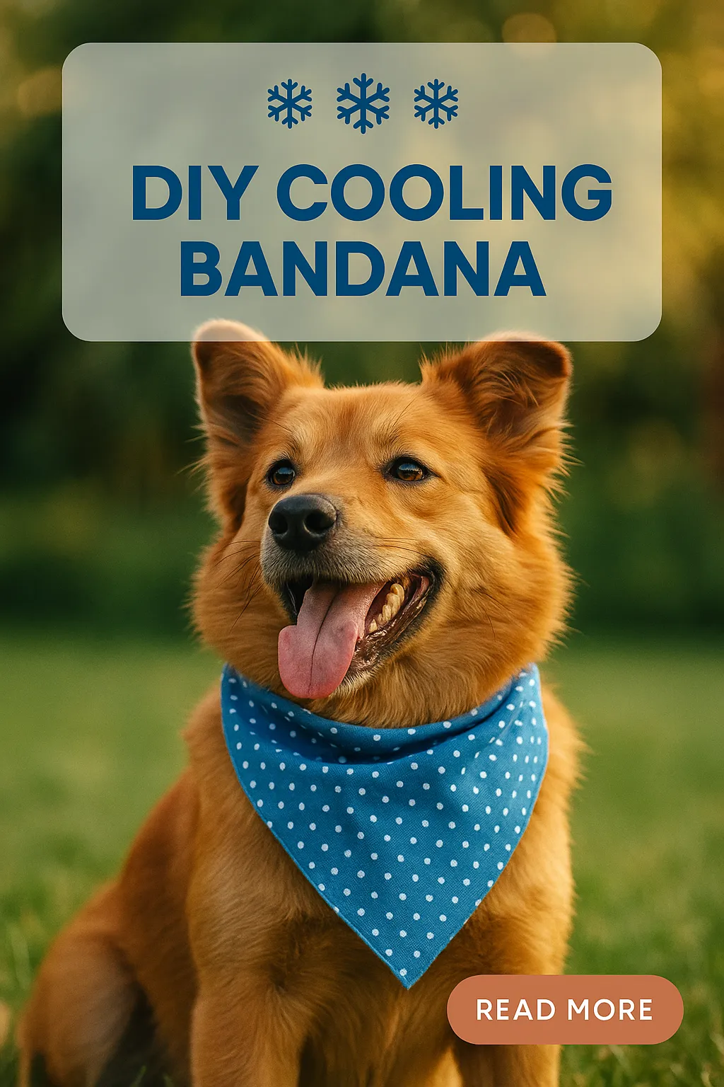 DIY Pet Cooling Bandana