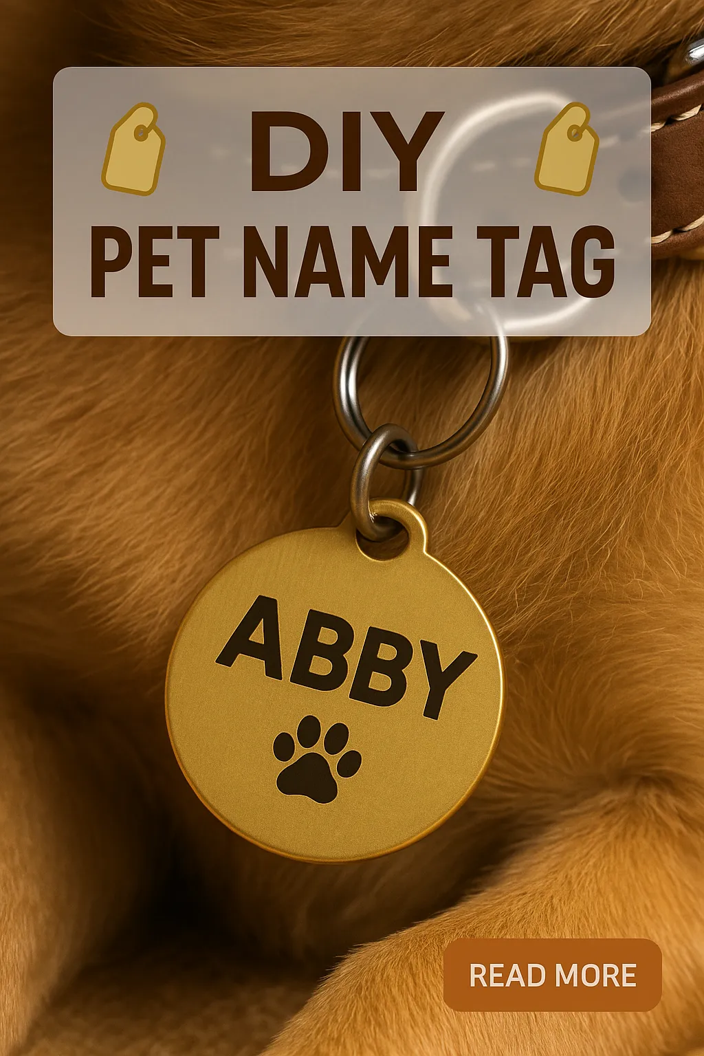 DIY Pet Name Tag