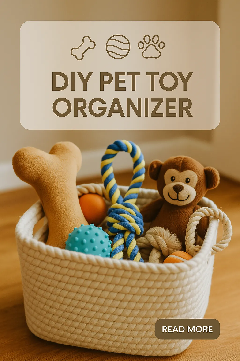 DIY Pet Toy Organizer