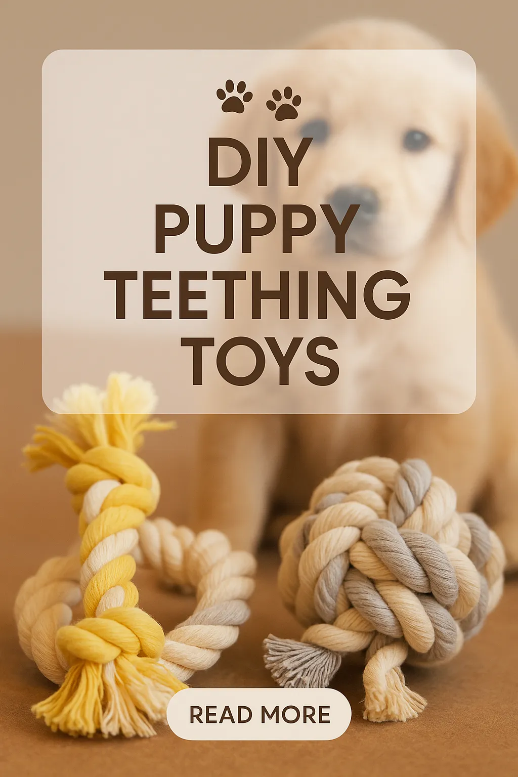 DIY Puppy Teething Toys