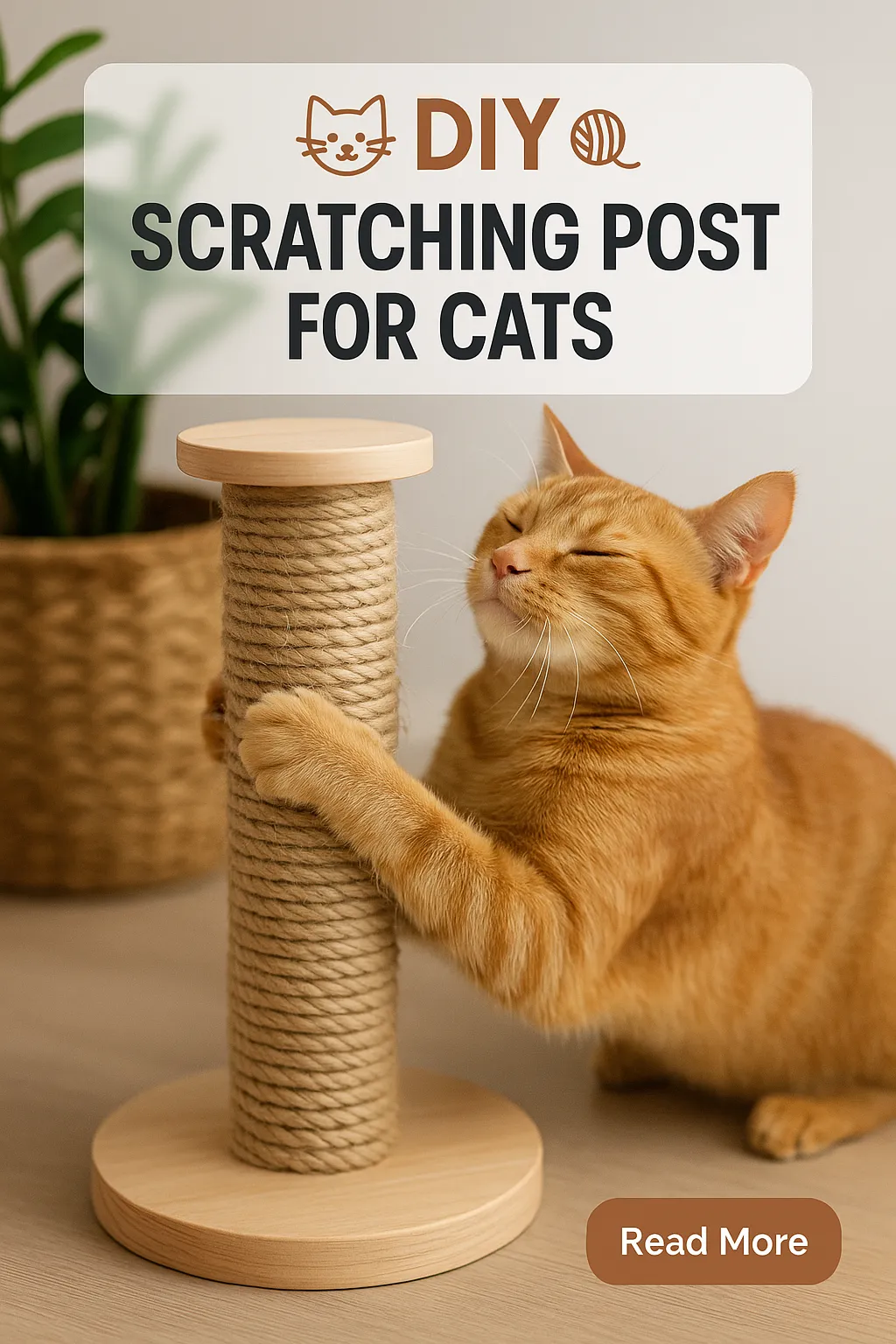 DIY Scratching Post for Cats