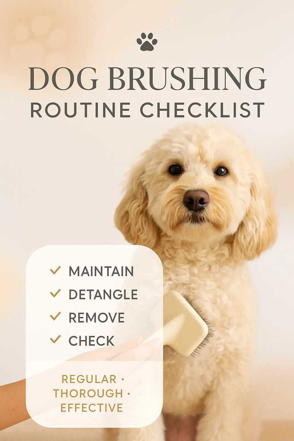 Dog Brushing Routine Checklist