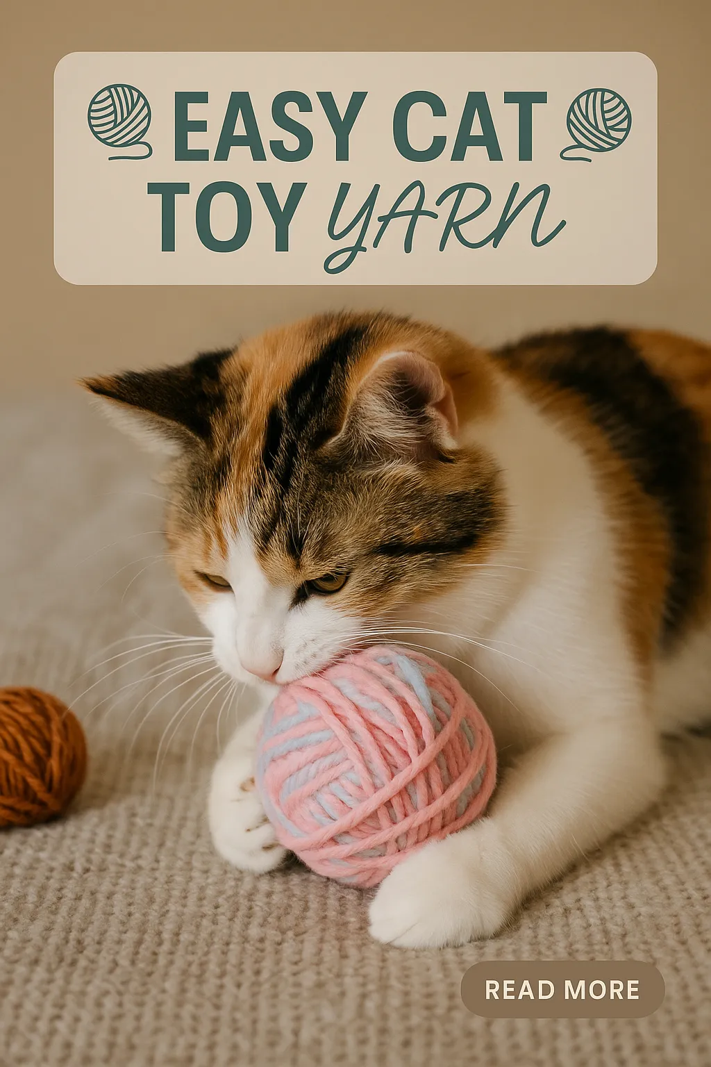 Easy Cat Toy from Yarn