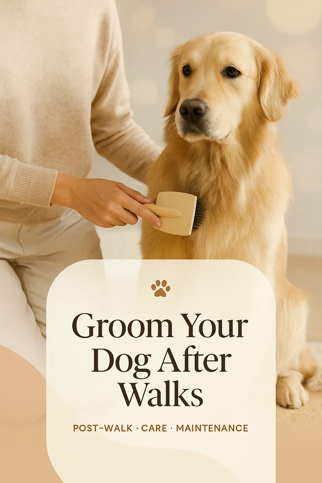 Groom Your Dog After Walks