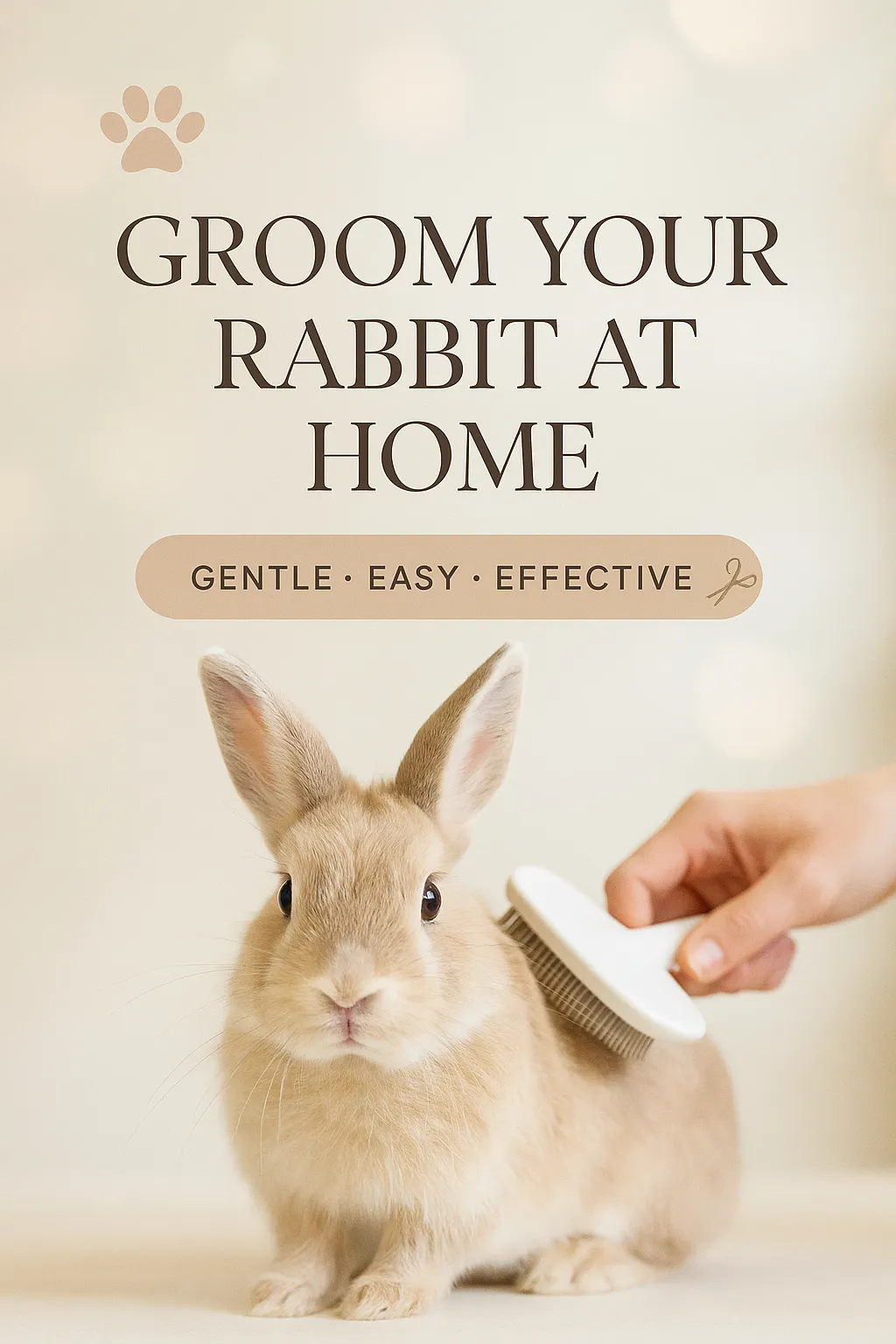 Groom Your Rabbit at Home