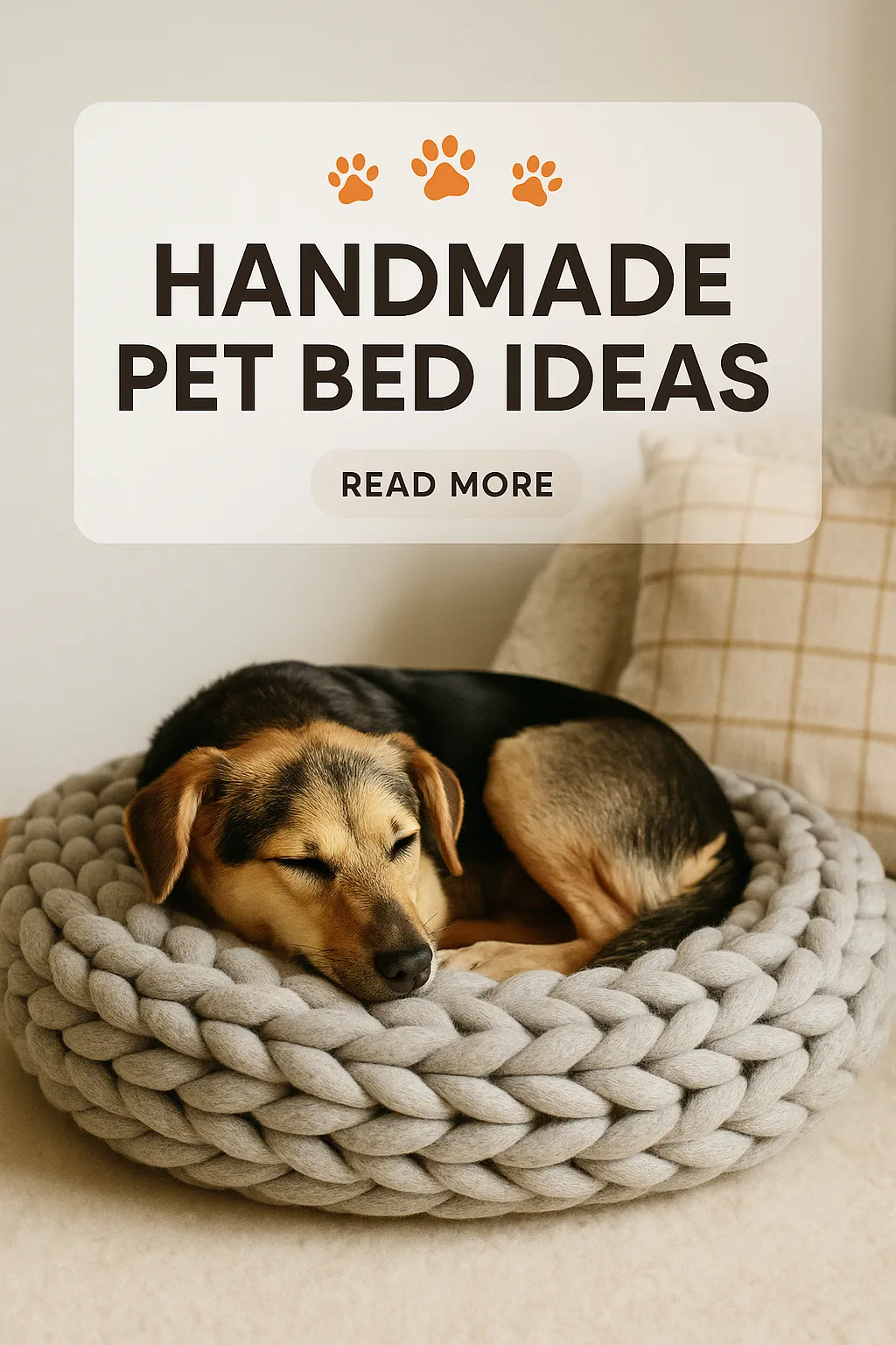 Handmade Pet Bed Ideas