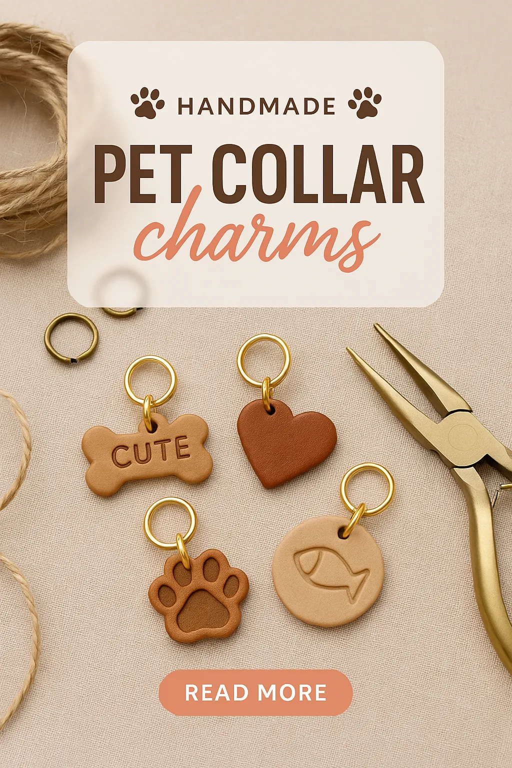 Handmade Pet Collar Charms