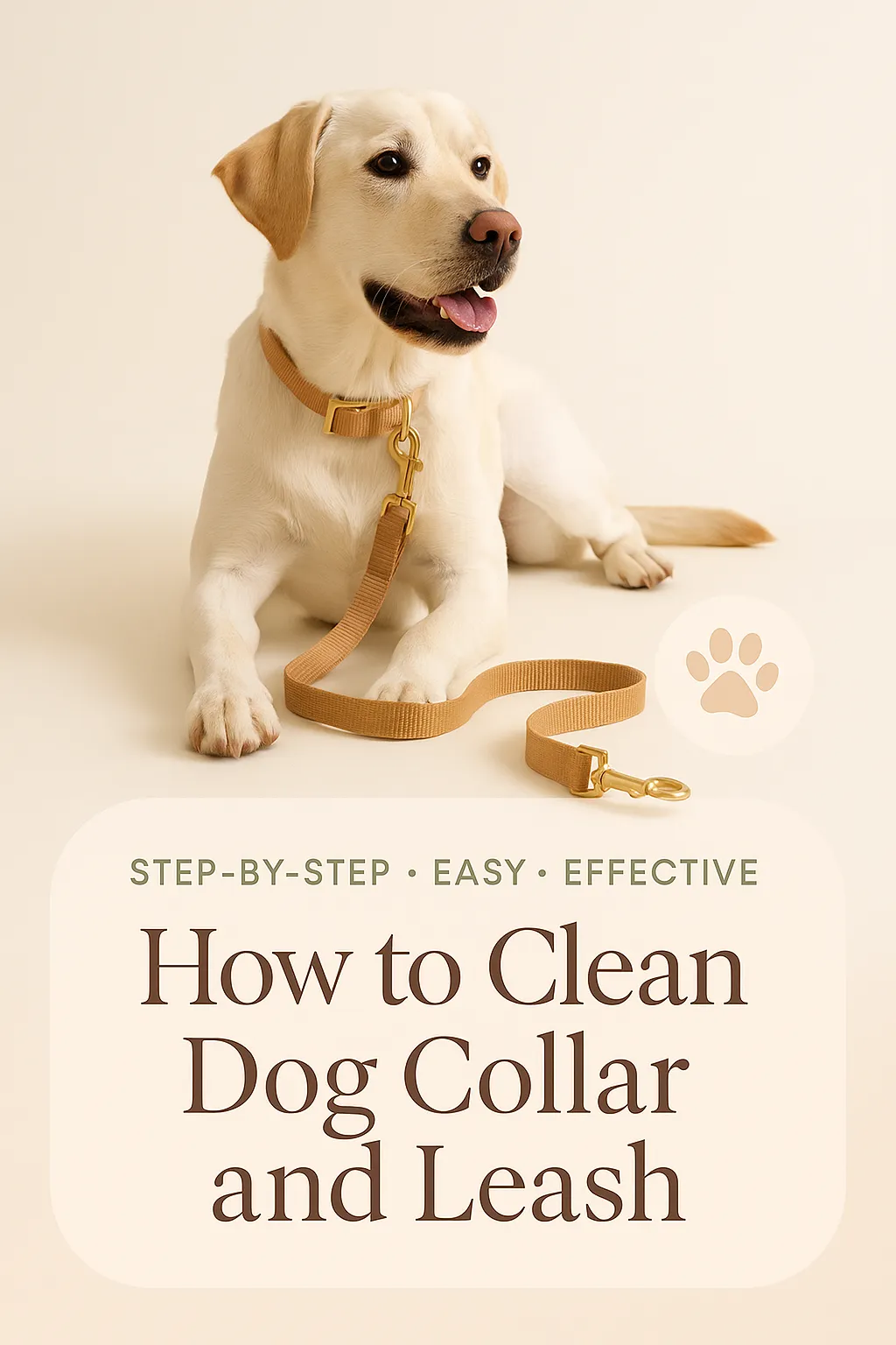 How to Clean Dog Collar and Leash