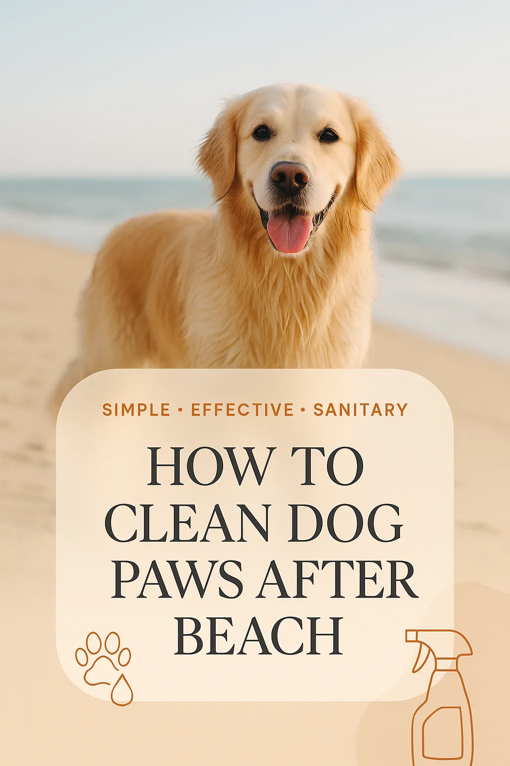 How to Clean Dog Paws After Beach