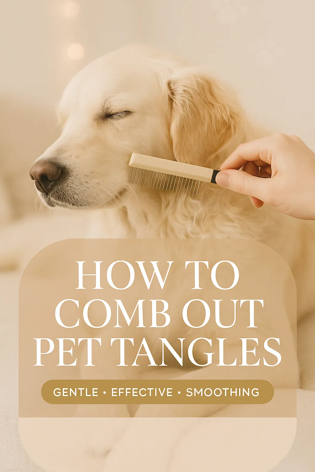 How to Comb Out Pet Tangles