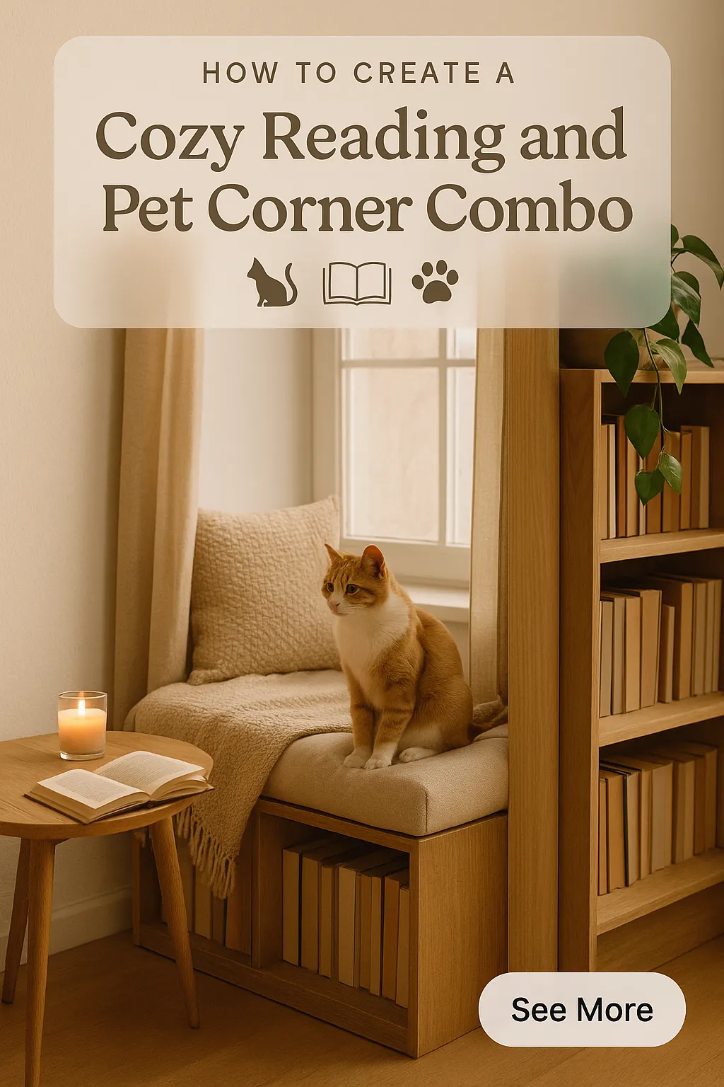 How to Create a Cozy Reading and Pet Corner Combo