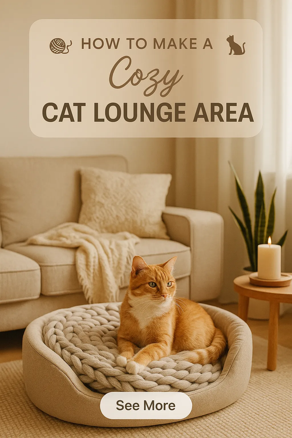 How to Make a Cozy Cat Lounge Area