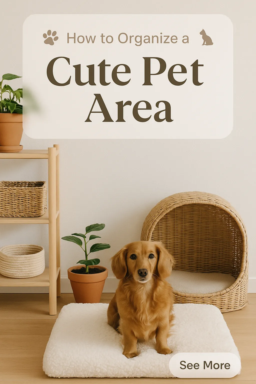 How to Organize a Cute Pet Area