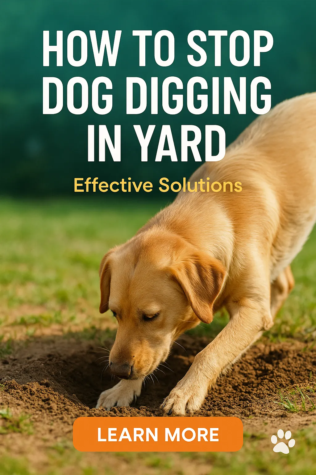 How to Stop Dog Digging in Yard