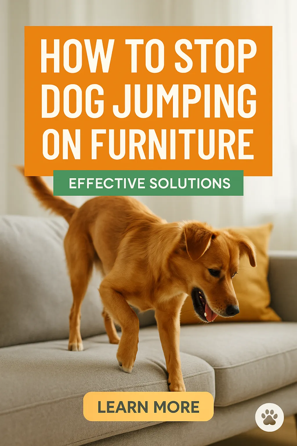 How to Stop Dog Jumping on Furniture