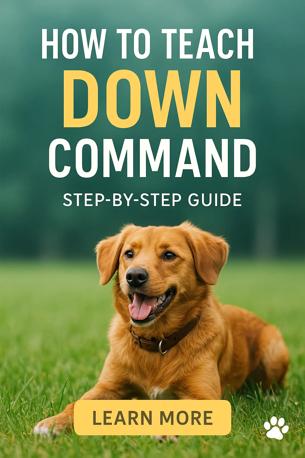 How to Teach Dog Down Command