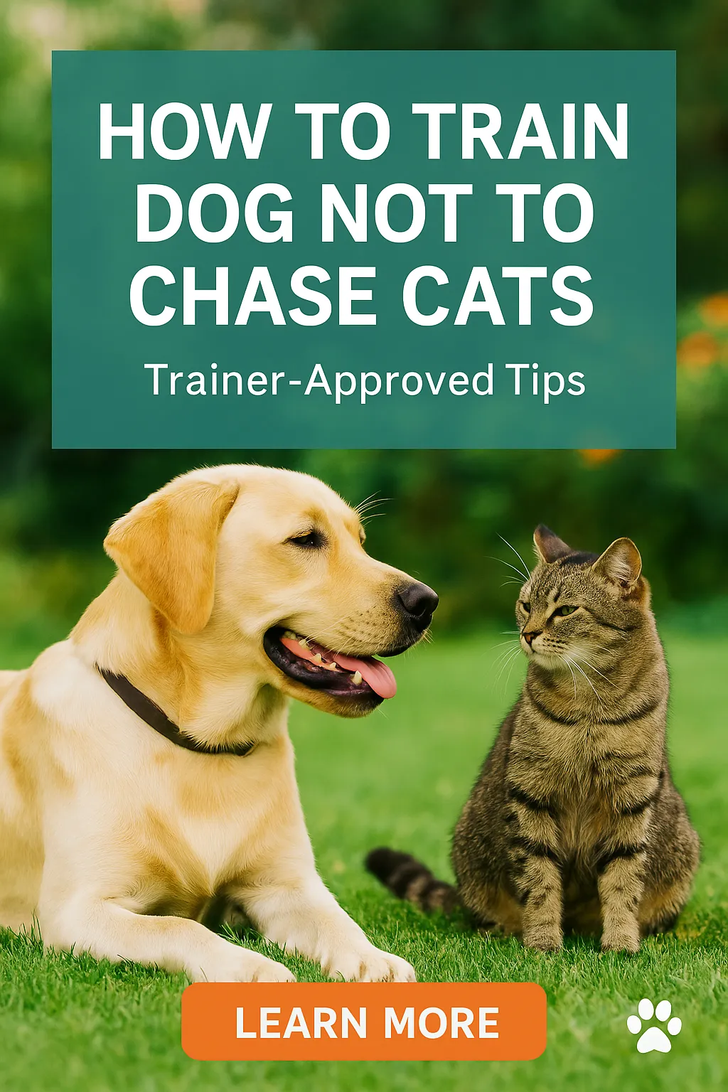 How to Train Dog Not to Chase Cats