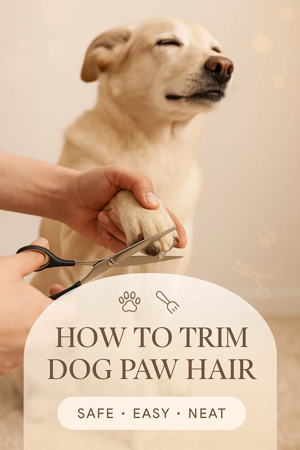 How to Trim Dog Paw Hair