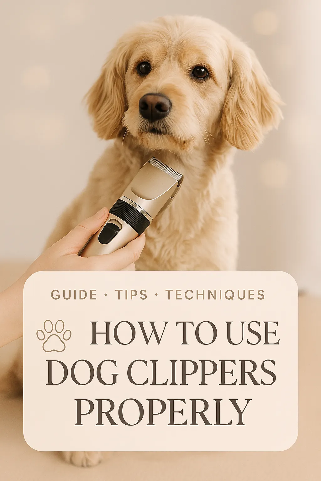 How to Use Dog Clippers Properly