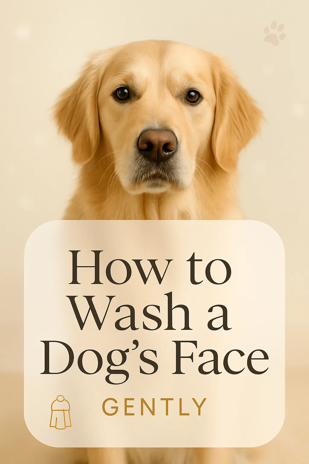 How to Wash a Dogs Face Gently