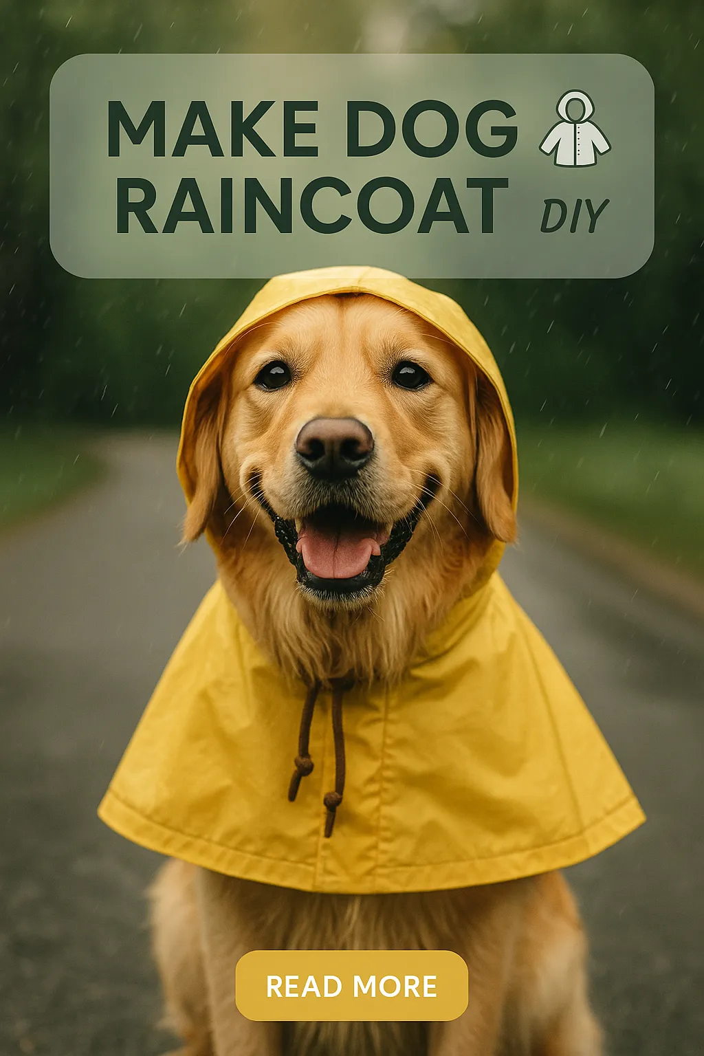 Make Dog Raincoat DIY