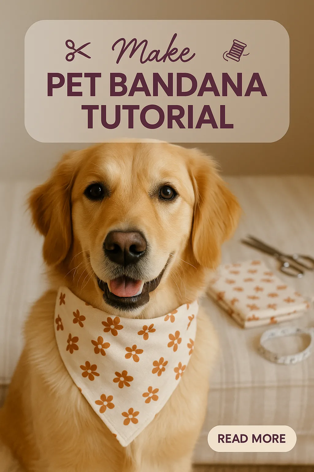 Make Pet Bandana Tutorial