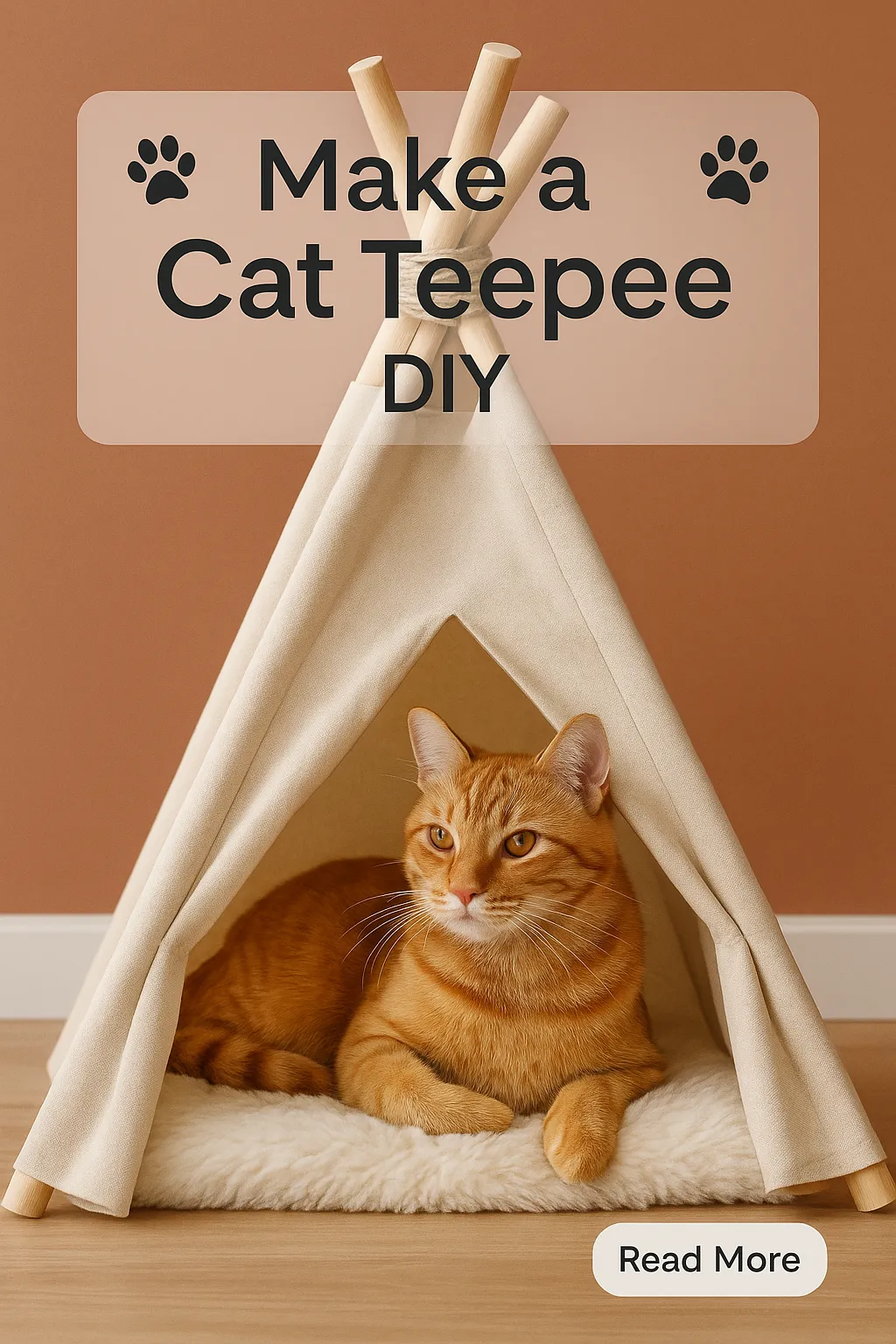Make a Cat Teepee DIY